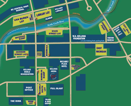 Map - Battle Creek Parking